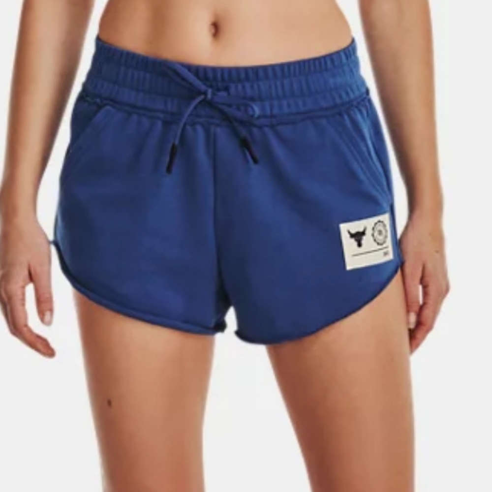 Under Armour Atleisure Active PJT Rock French Terry Shorts Blue (S)